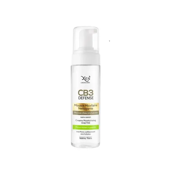 XEN CB3 DEFENSE MOUSSE MICELLAIRE NETTOYANTE PEAUX MIXTES A GRASSES 200ML