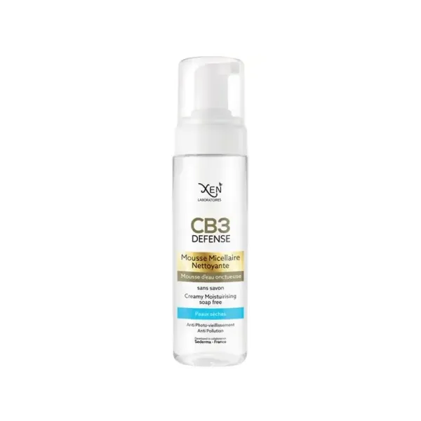 XEN CB3 DEFENSE MOUSSE MICELLAIRE NETTOYANTE PEAUX NORMALES A SECHES 200ml