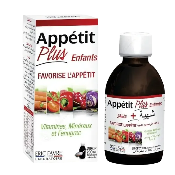 ERIC FAVRE APPETIT PLUS ENFANTS SIROP 200ML