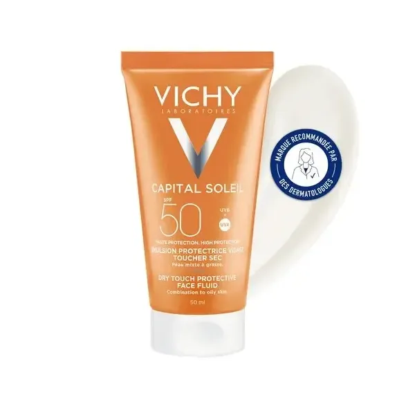 VICHY CAPITAL SOLEIL EMULSION TOUCHER SEC SPF 50+ 50ML