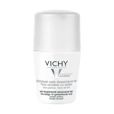 VICHY DEODORANT ANTI TRANSPIRANT 48H PEAUX SENSIBLES 50ML