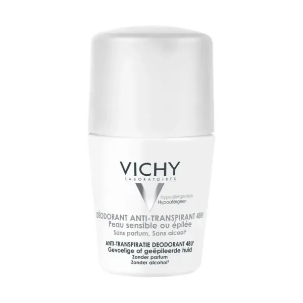 VICHY DEODORANT ANTI TRANSPIRANT 48H PEAUX SENSIBLES 50ML