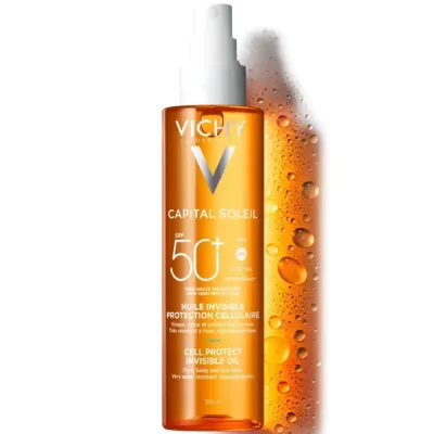VICHY CAPITAL SOLEIL HUILE DE PROTECTION CELLULAIRE SPF50+ 200ML