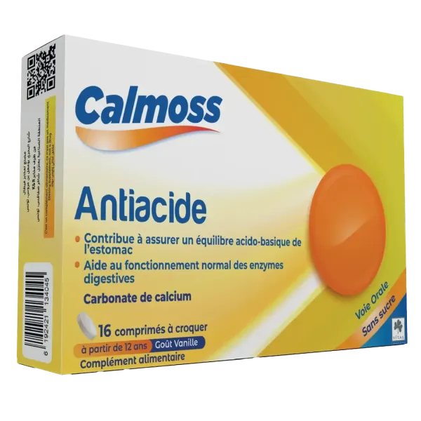 VITAL CALMOSS ANTIACIDE 16 COMPRIMES