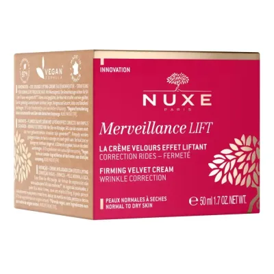 NUXE MERVEILLANCE LIFT CREME VELOURS EFFET LIFTANT PEAUX NORMALES À SÈCHES 50ML