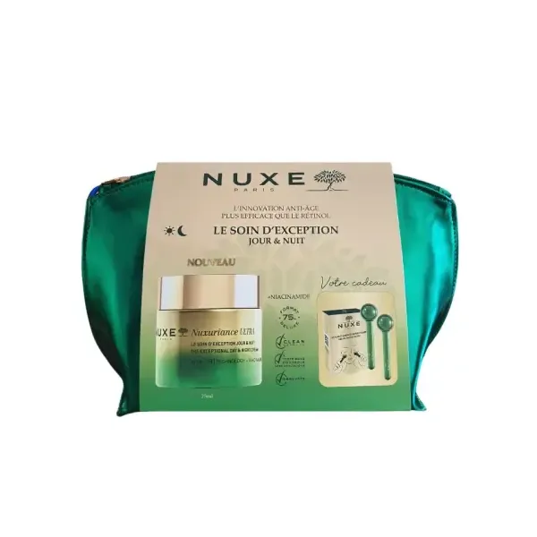 NUXE NUXURIANCE ULTRA JOUR ET NUIT 75ML+GLOBES MASSANTS RAFRAICHISSANTS (OFFERT)