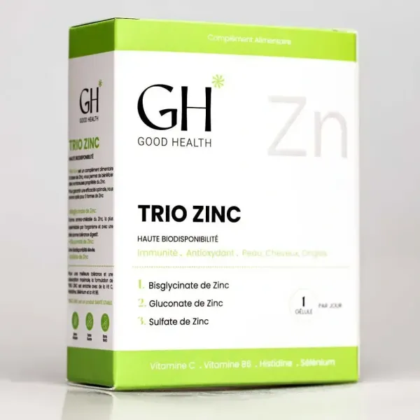 GH GOOD HEALTH TRIO ZINC 30 GELULES