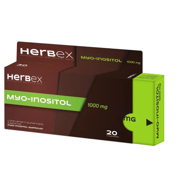 HERBEX MYO INOSITOL 1000MG 20 COMPRIMES