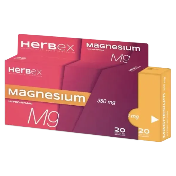 HERBEX MAGNESIUM 350MG 20 GELULES