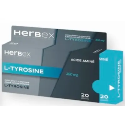 HERBEX L-TYROSINE 300 MG 20 GELULES