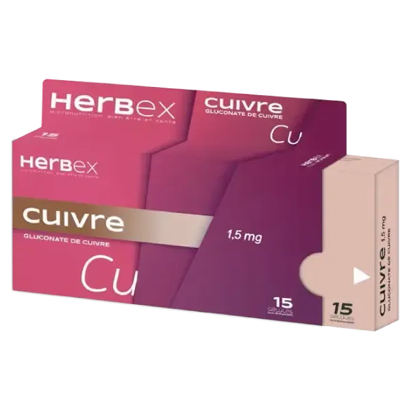 HERBEX CUIVRE 15 GELULES