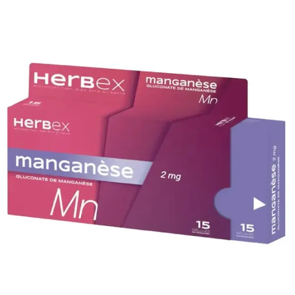 HERBEX MANGANESE 15 GELULES