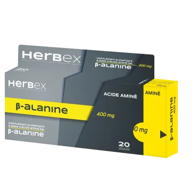 HERBEX BETA-ALANINE 400 MG 20 GELULES