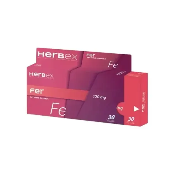 HERBEX FER 100MG 30 GELULES