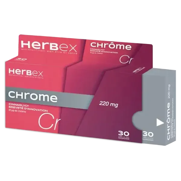 HERBEX CHROME 220MG 30 GELULES