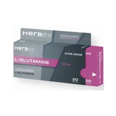 HERBEX L-GLUTAMINE 300MG 20 GELULES