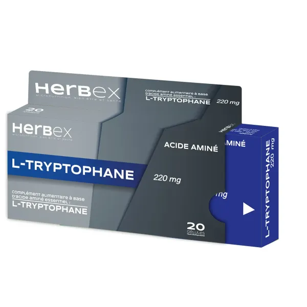 HERBEX L-TRYPTOPHANE 220MG 20 GELULES