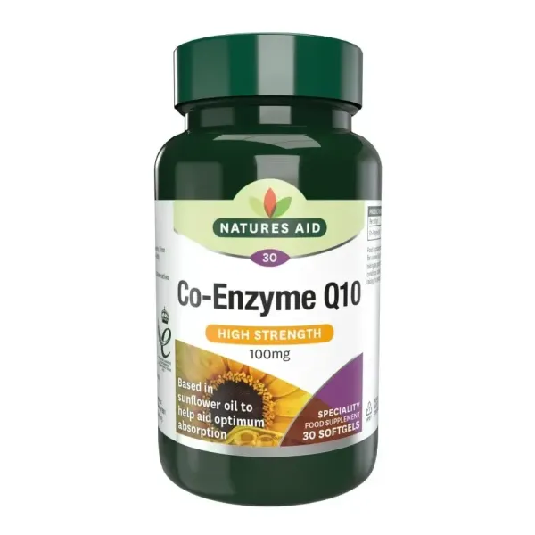 NATURES AID COENZYME Q10 100MG 30 GELULES