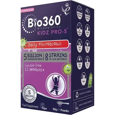 BIO 360 MICROBIOTICS KIDZ PRO-5 POUDRE 90G
