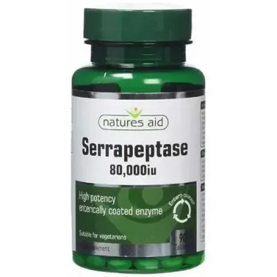 NATURES AID SERRAPEPTASE 90 TABLETS