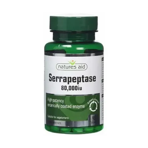 NATURES AID SERRAPEPTASE 90 TABLETS