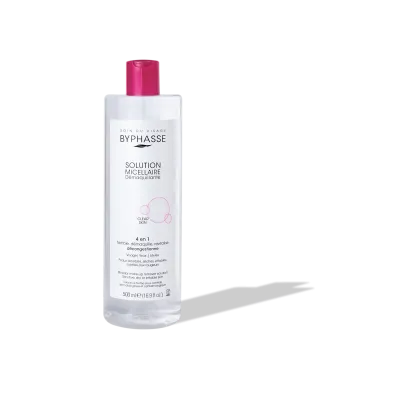 BYPHASSE SOLUTION MICELLAIRE DEMAQUILLANTE 4 EN 1 CLEAR SKIN 500ML