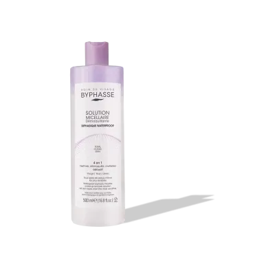 BYPHASSE SOLUTION MICELLAIRE DEMAQUILLANTE 4 EN 1 BIPHASIQUE WATERPROOF 500ML