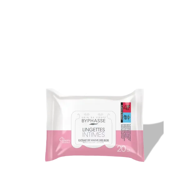 BYPHASSE LINGETTES INTIME PH NEUTRE 20 UNITES