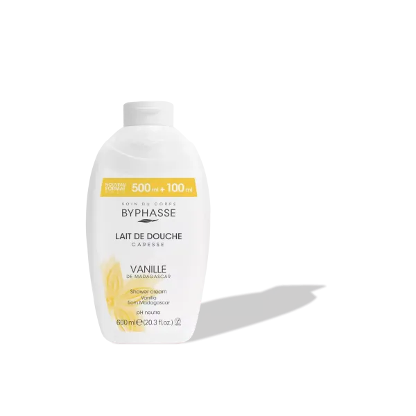 BYPHASSE LAIT DE DOUCHE CARESSE FLEUR DE VANILLE 600ML