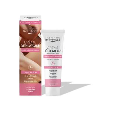 BYPHASSE CREME DEPILATOIRE SILK PROTEIN 125ML
