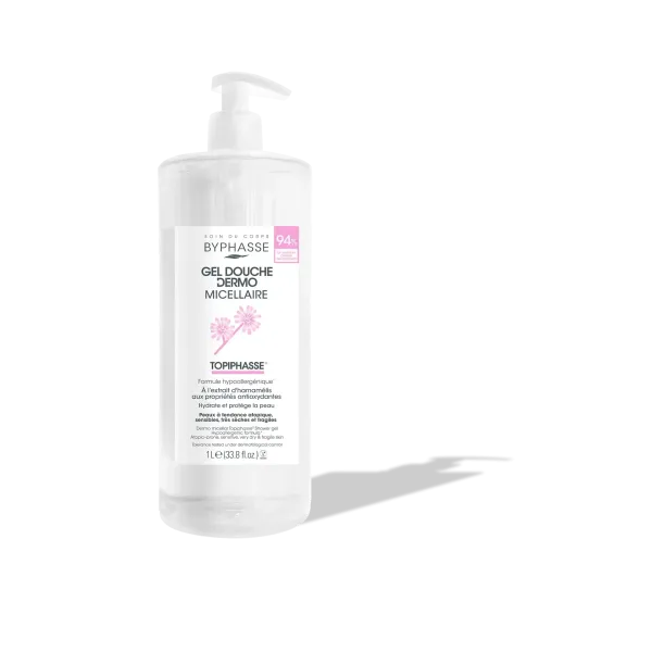 BYPHASSE GEL DOUCHE DERMO MICELLAIRE TOPIPHASSE PEAUX A TENDANCE ATOPIQUE 1L