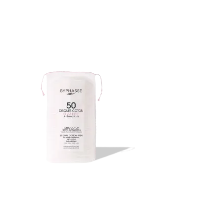 BYPHASSE COTON DEMAQUILLANT DISQUES OVALES BT/50