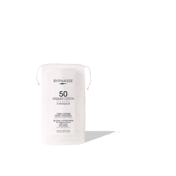 BYPHASSE COTON DEMAQUILLANT DISQUES OVALES BT/50