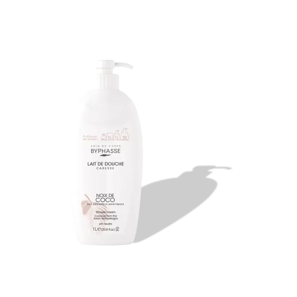 BYPHASSE LAIT DE DOUCHE CARESSE NOIX DE COCO 1L
