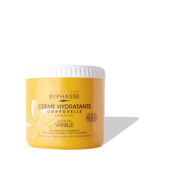 BYPHASSE CREME HYDRA CORPS A L'EXTRAIT DE VANILLE 500ML