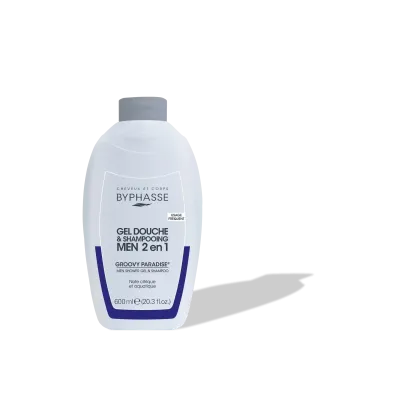 BYPHASSE GEL DOUCHE-SHAMPOOING 2 EN 1 GROOVY PARADISE MEN 600ML