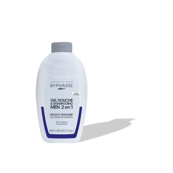 BYPHASSE GEL DOUCHE-SHAMPOOING 2 EN 1 GROOVY PARADISE MEN 600ML