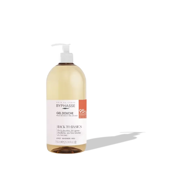 BYPHASSE BACK TO BASICS GEL DOUCHE PEAUX SECHES ET TRES SECHES 750ML