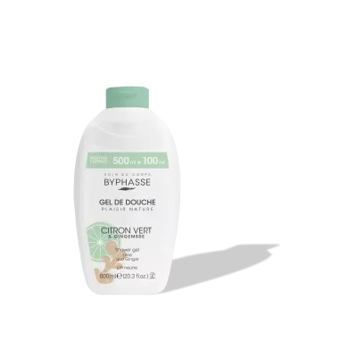 BYPHASSE GEL DE DOUCHE CITRON VERT & GINGEMBRE 600ML