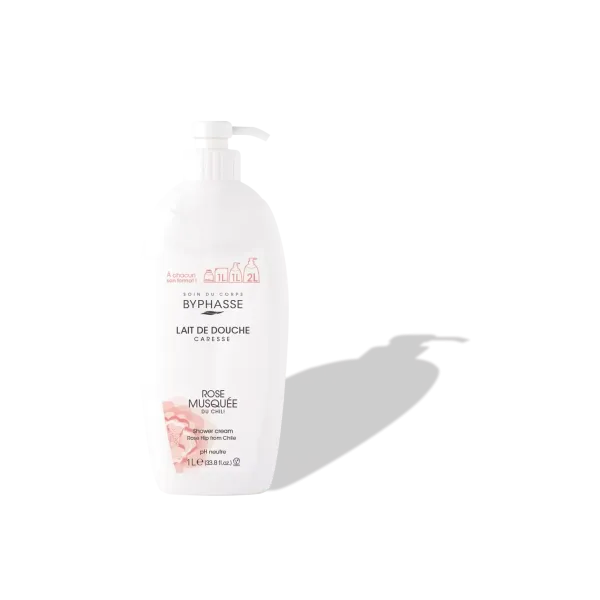 BYPHASSE CARESSE LAIT DE DOUCHE ROSE MUSQUEE 1L