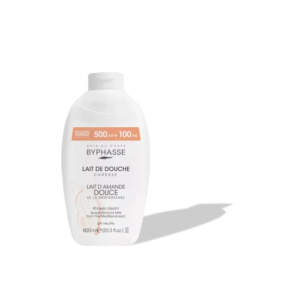 BYPHASSE LAIT DE DOUCHE CARESSE D'AMANDE DOUCE 600ML