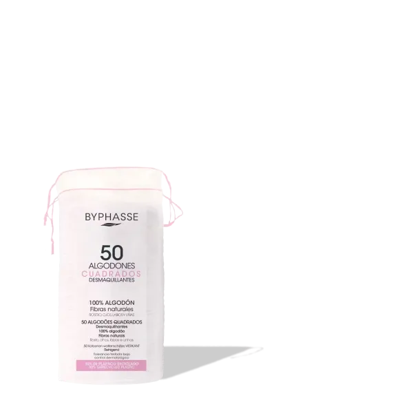 BYPHASSE COTONS DEMAQUILLANTS CARRES BT/50