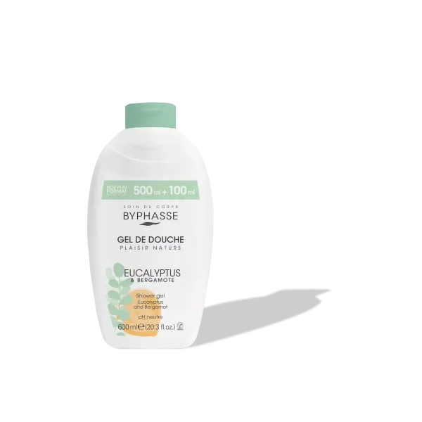 BYPHASSE GEL DE DOUCHE EUCALYPTUS & BERGAMOTE 600ML