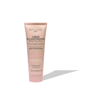 BYPHASSE CREME VISAGE ECLAIRCISSANTE WHITENING EFFECT TOUS TYPES DE PEAUX 75ML