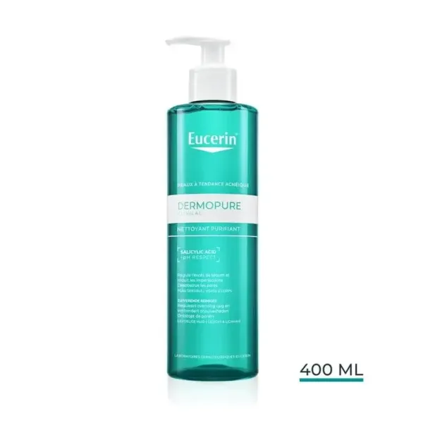 EUCERIN DERMOPURE GEL NETTOYANT PEAUX A IMPERFECTIONS 200ML