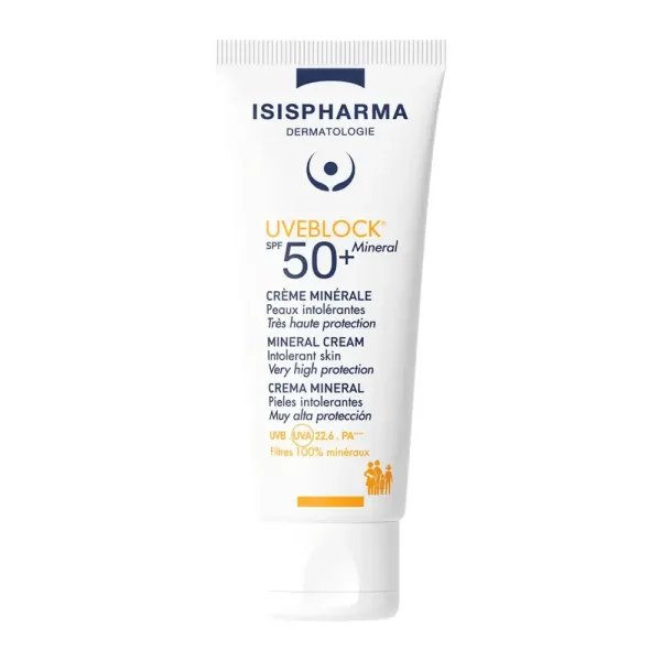 ISISPHARMA UVEBLOCK CREME MINERALE TEINTEE SPF50+ 40ML