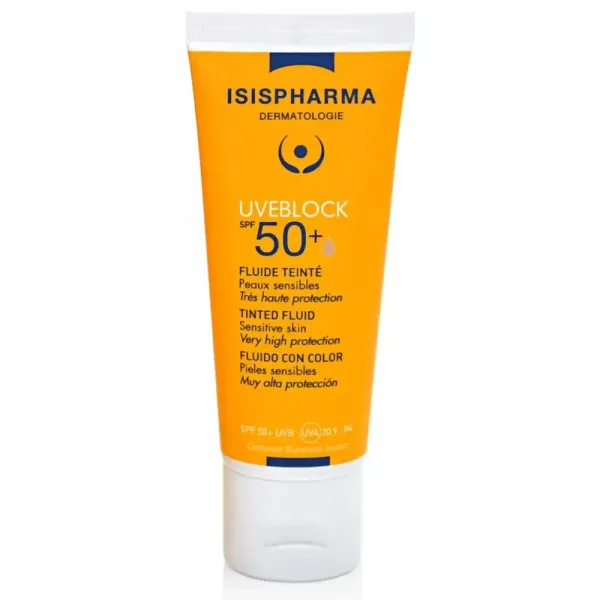 ISISPHARMA UVEBLOCK 50+ FLUIDE TEINTE 40ML