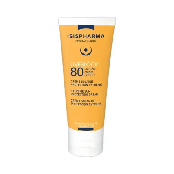 ISISPHARMA UVEBLOCK CREME SPF80 INVISIBLE 40ML