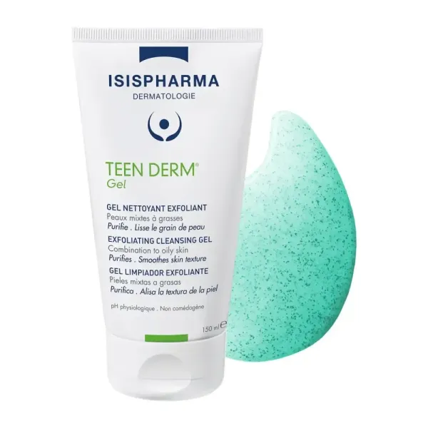 ISISPHARMA TEEN DERM GEL NETTOYANT EXFOLIANT 150ML