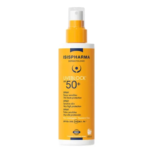 ISISPHARMA UVEBLOCK SPRAY SOLAIRE TRES HAUTE PROTECTION SPF50+ 200ML